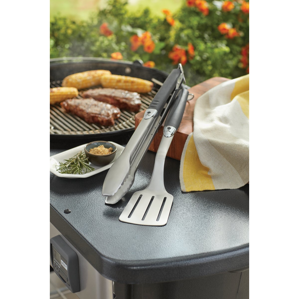 Weber Soft Touch Stainless Steel 2-Piece Barbeque Tool Set