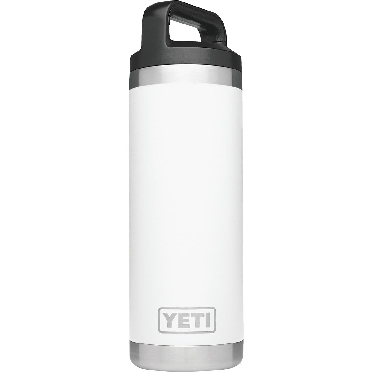 Yeti Rambler 18 Oz. White Stainless Steel Insulated Vacuum Bottle