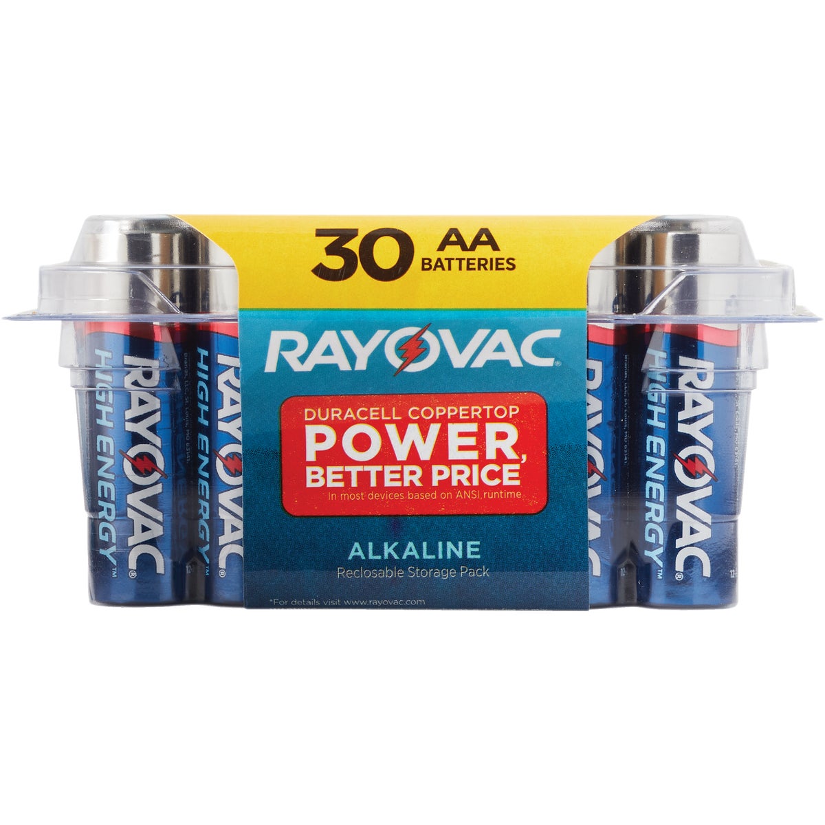 Rayovac High Energy AA Alkaline Battery (30-Pack)