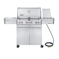 Weber Summit S-470 4-Burner Stainless Steel 48,800-BTU Natural Gas Grill with 12,000-BTU Side -Burner