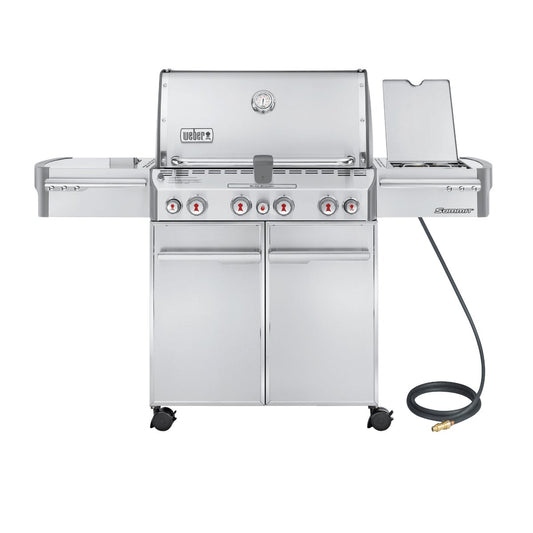 Weber Summit S-470 4-Burner Stainless Steel 48,800-BTU Natural Gas Grill with 12,000-BTU Side -Burner