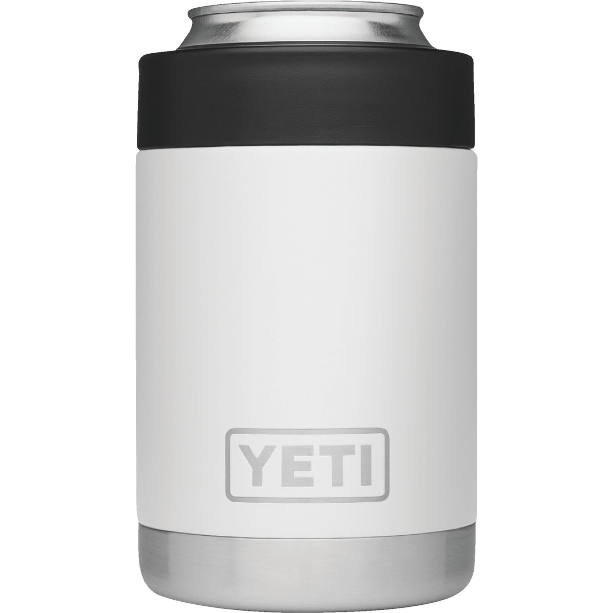 Yeti Rambler Colster 12 Oz. White Stainless Steel Insulated Drink Holder