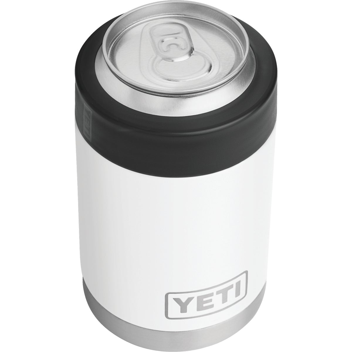 Yeti Rambler Colster 12 Oz. White Stainless Steel Insulated Drink Holder