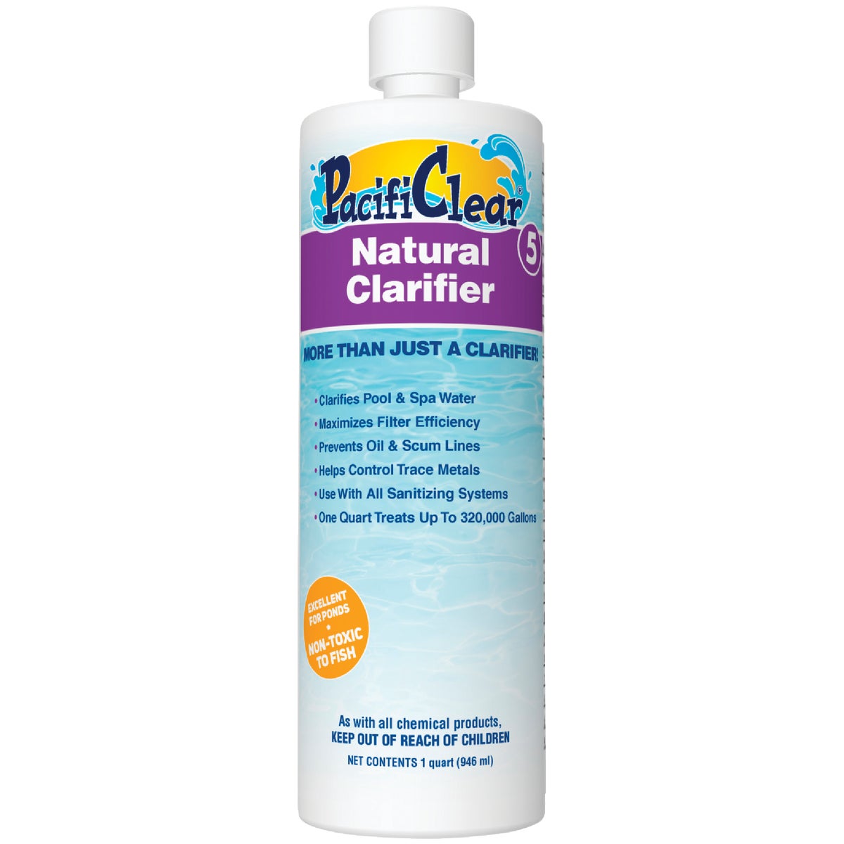 PacifiClear 1 Qt. Liquid Natural Clarifier