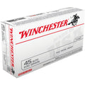 Winchester .45 Auto 230 Grain FMJ Centerfire Ammunition Cartridges
