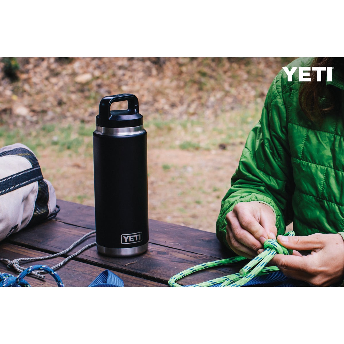 Yeti Rambler 26 Oz. Black Stainless Steel Insulated Vacuum Bottle