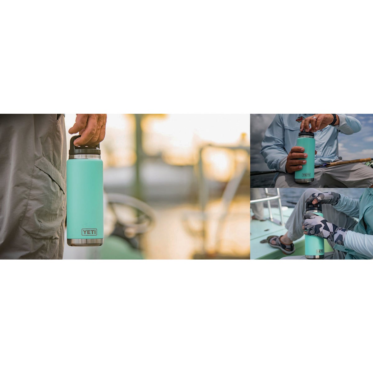 Yeti Rambler 26 Oz. Seafoam Stainless Steel Insulated Vacuum Bottle