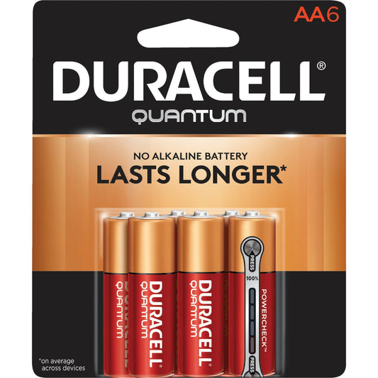 Duracell Quantum AA Alkaline Battery (6-Pack)