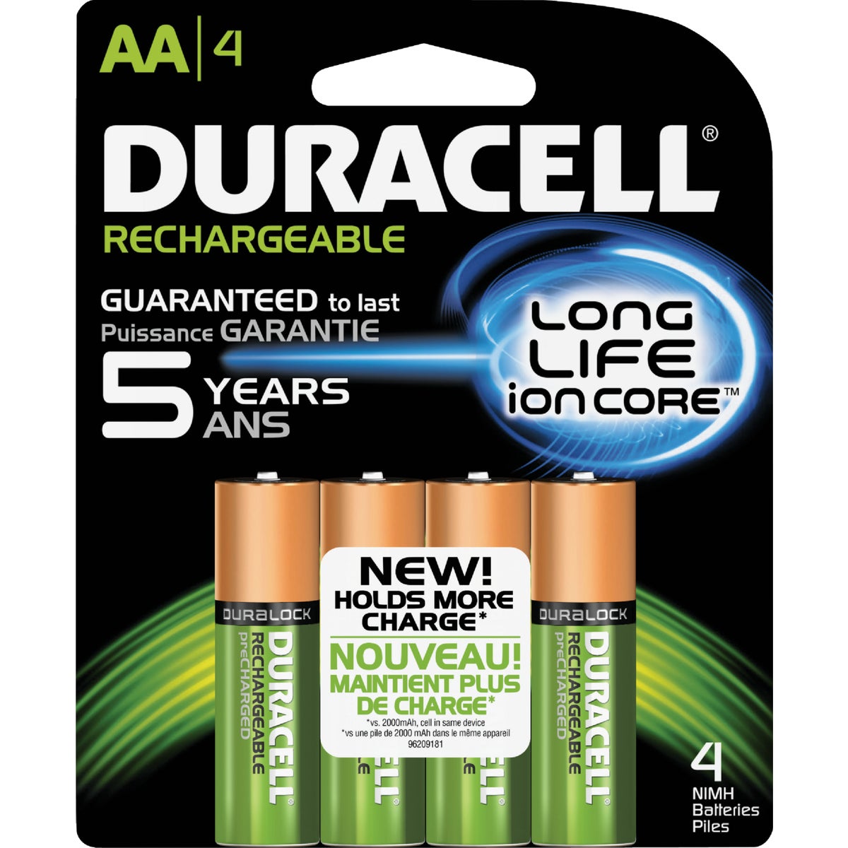 Duracell AA NiMH Rechargeable Battery (4-Pack)