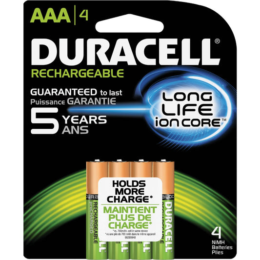 Duracell AAA NiMH Rechargeable Battery (4-Pack)