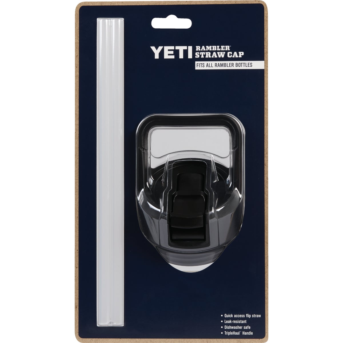 Yeti Rambler Bottle Black Plastic Straw Cap