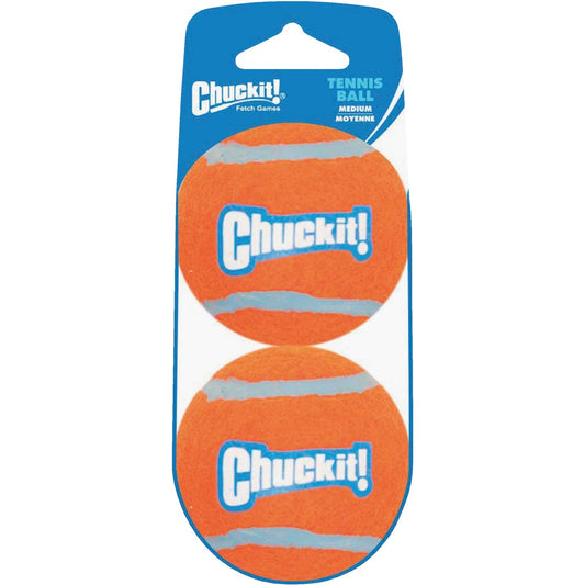 Petmate Chuckit Medium Tennis Ball Dog Toy (2-Pack)