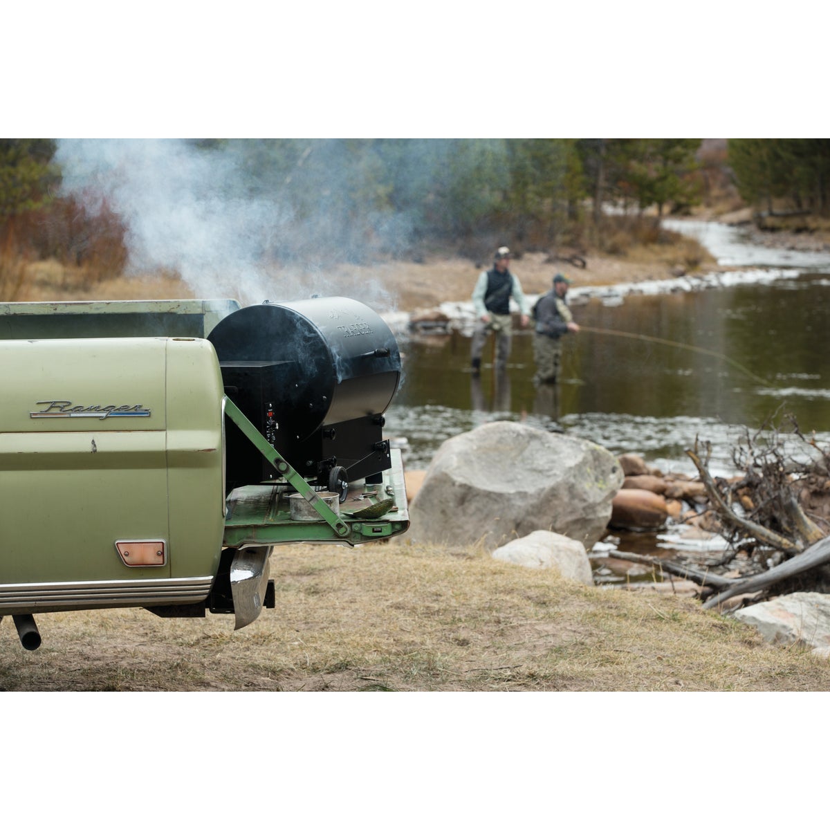 Traeger Tailgater 20 Blue 19,500-BTU 300 Sq. In. Wood Pellet Grill