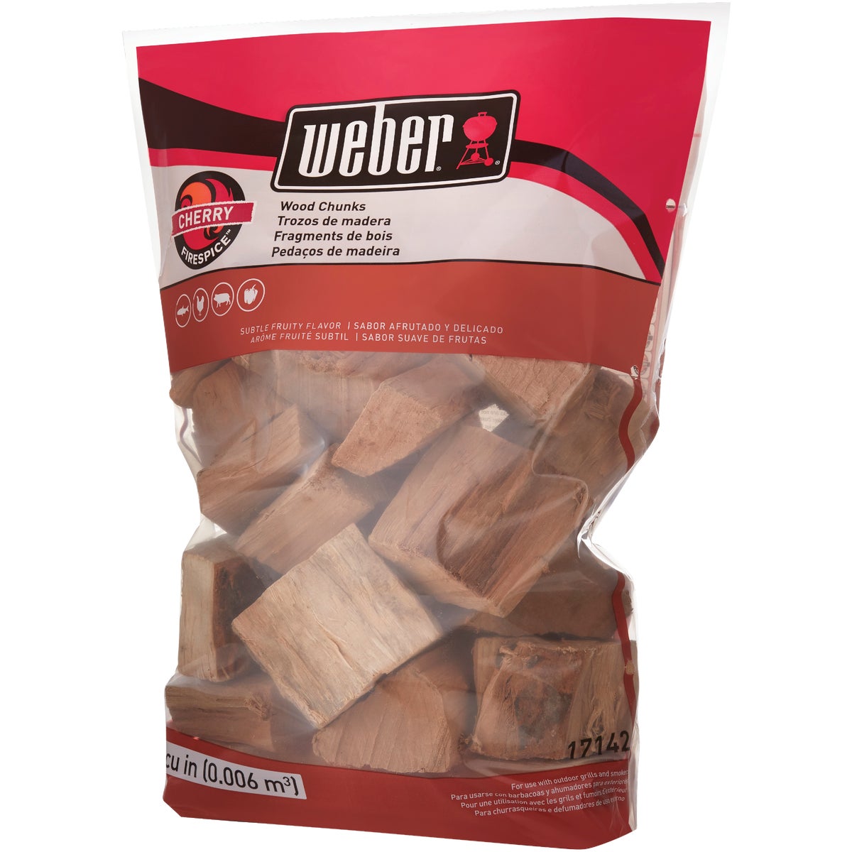 Weber FireSpice 350 Cu. In. Cherry Smoking Chunks