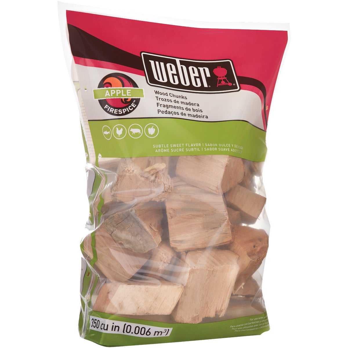 Weber FireSpice 350 Cu. In. Apple Smoking Chunks