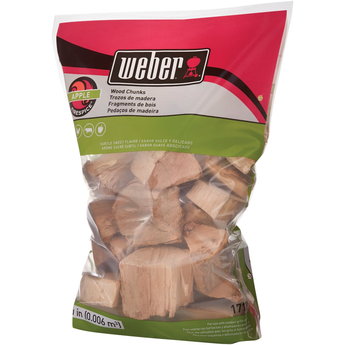 Weber FireSpice 350 Cu. In. Apple Smoking Chunks