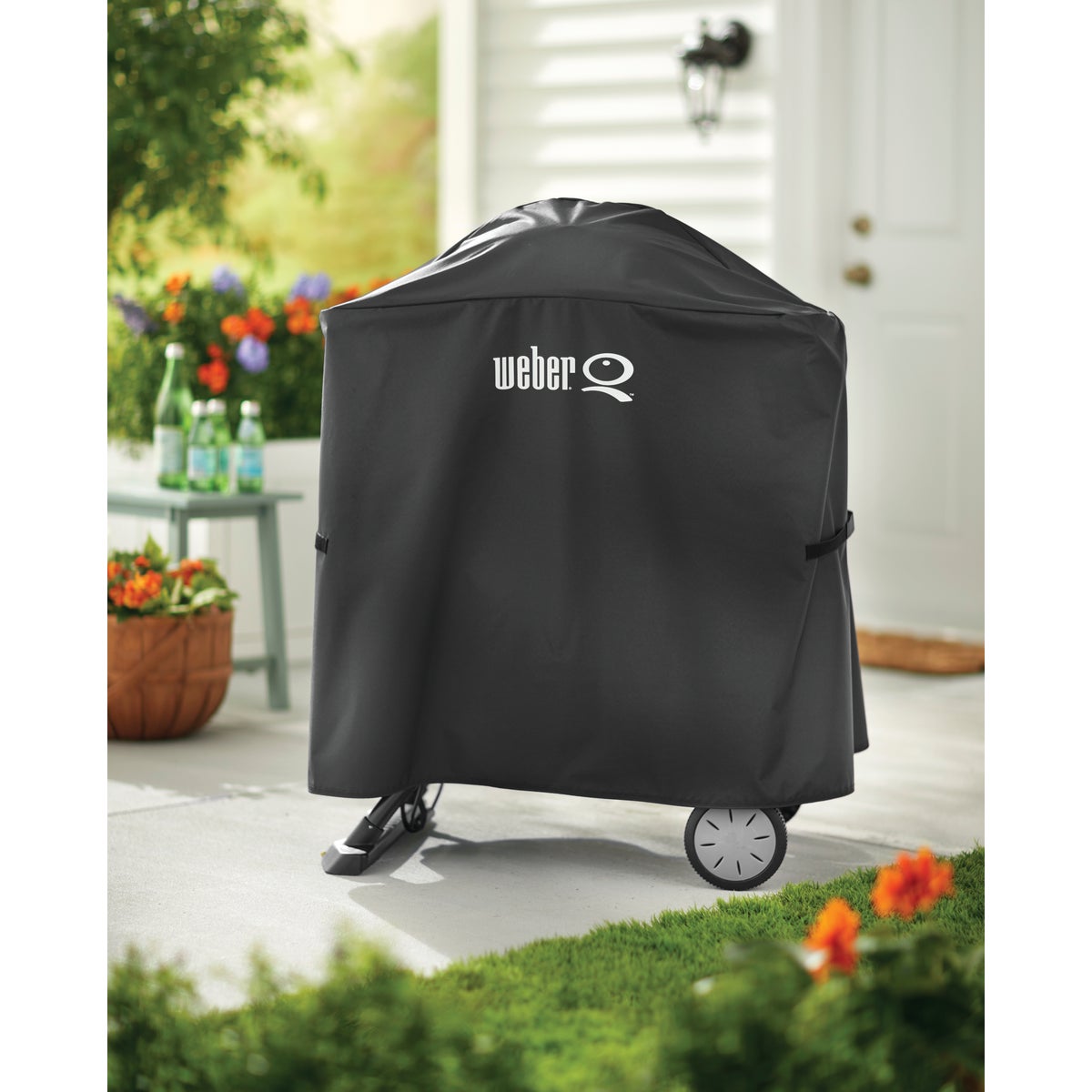 Weber Q 100/1000 & Q 200/2000 Q Cart 32 In. Black Vinyl Grill Cover