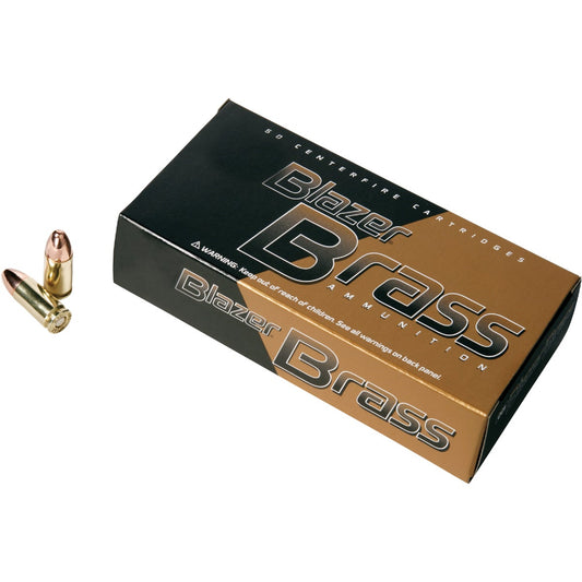 Blazer 9mm Luger 115 Grain FMJ Centerfire Ammunition Cartridges