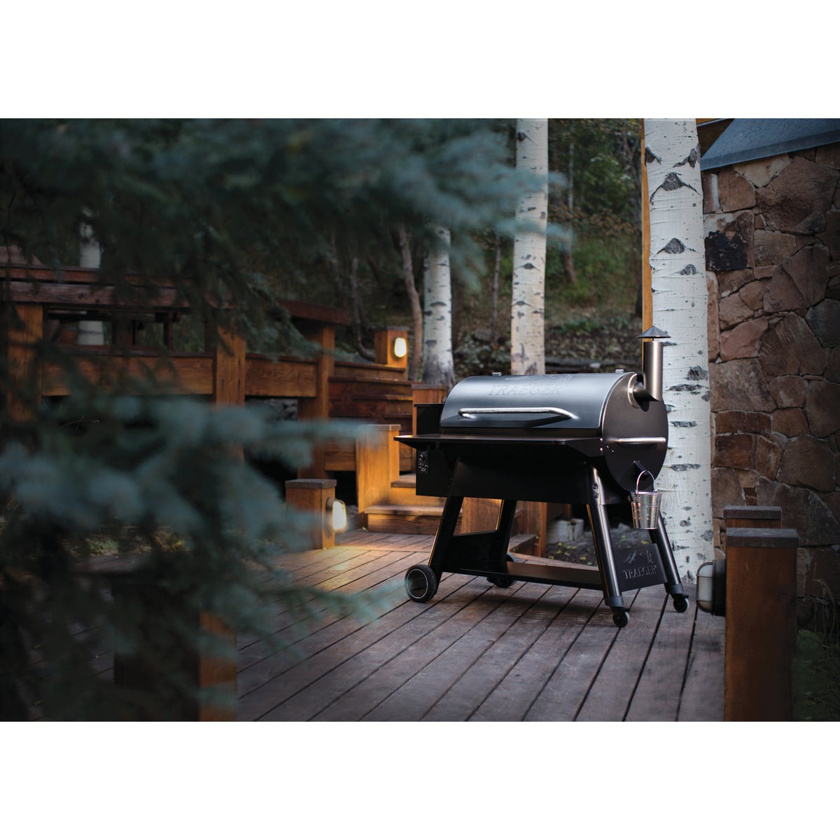 Traeger Pro Series 34 Blue 36,000-BTU 884 Sq. In. Wood Pellet Grill