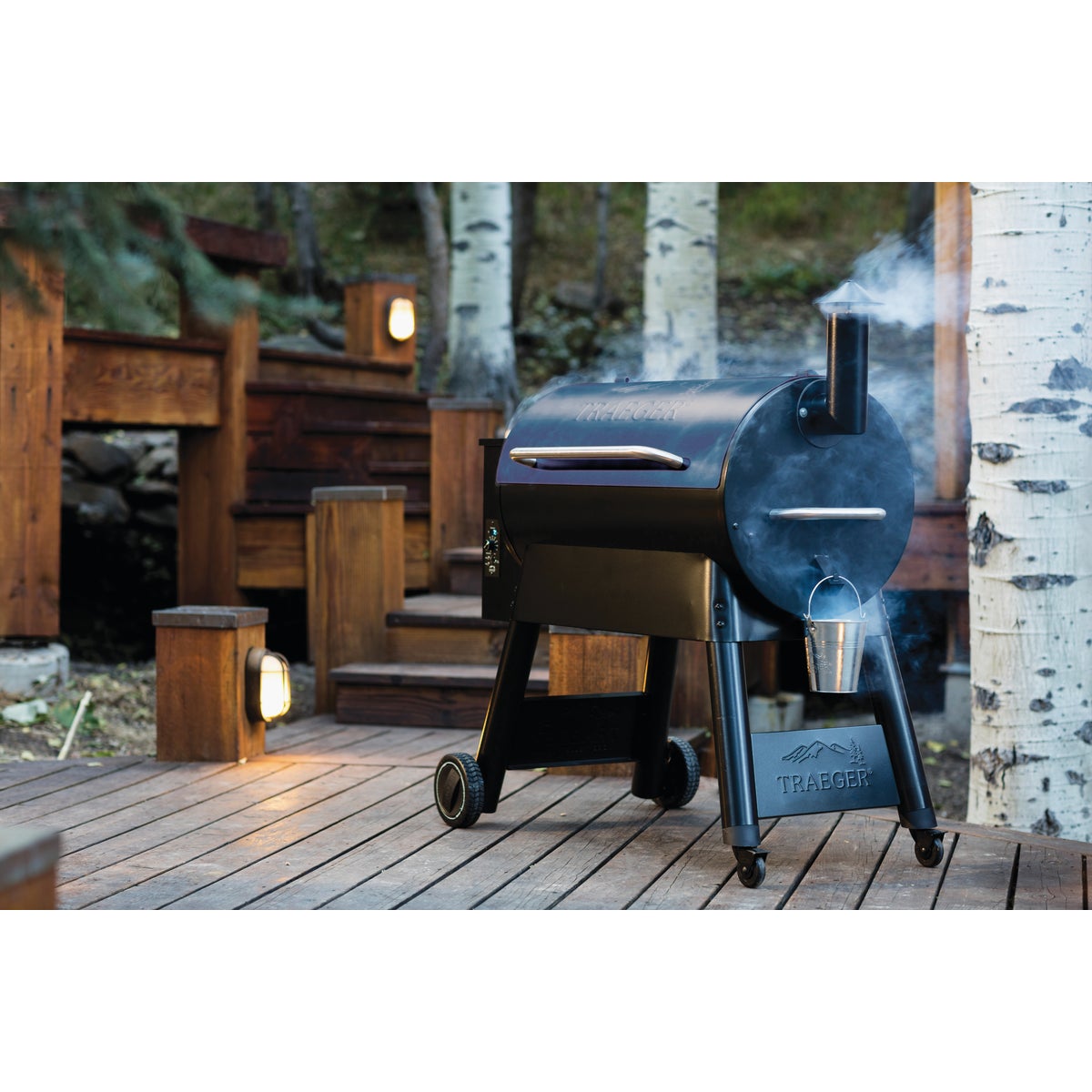 Traeger Pro Series 34 Blue 36,000-BTU 884 Sq. In. Wood Pellet Grill