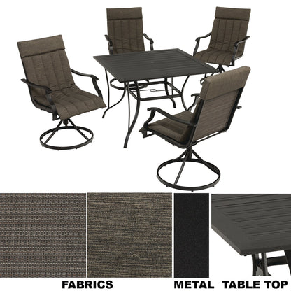 Outdoor Expressions Fort Kent 5-Piece Dining Set
