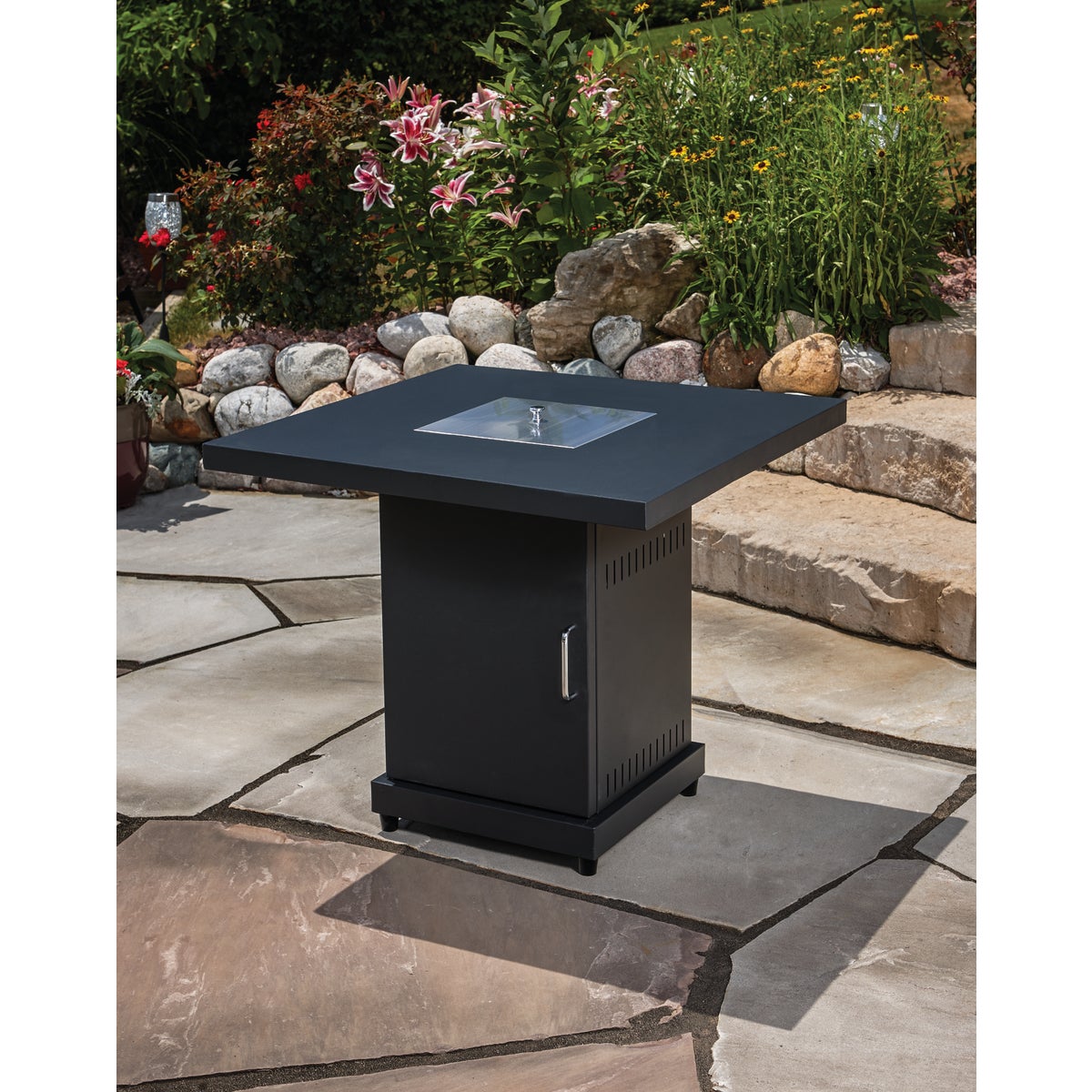 Hiland 30 In. Square Fire Pit