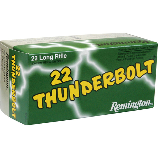 Remington 22 Thunderbolt .22 LR 40 Grain Round Nose Rimfire Ammunition Cartridges