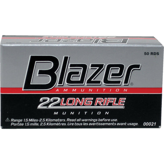 Blazer .22 LR 40 Grain Round Nose Rimfire Ammunition Cartridges