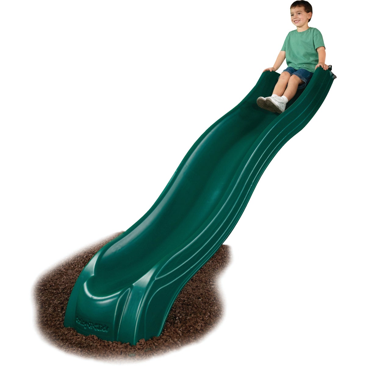 Swing N Slide Alpine 8.5 Ft. L. Green Plastic Wave Slide