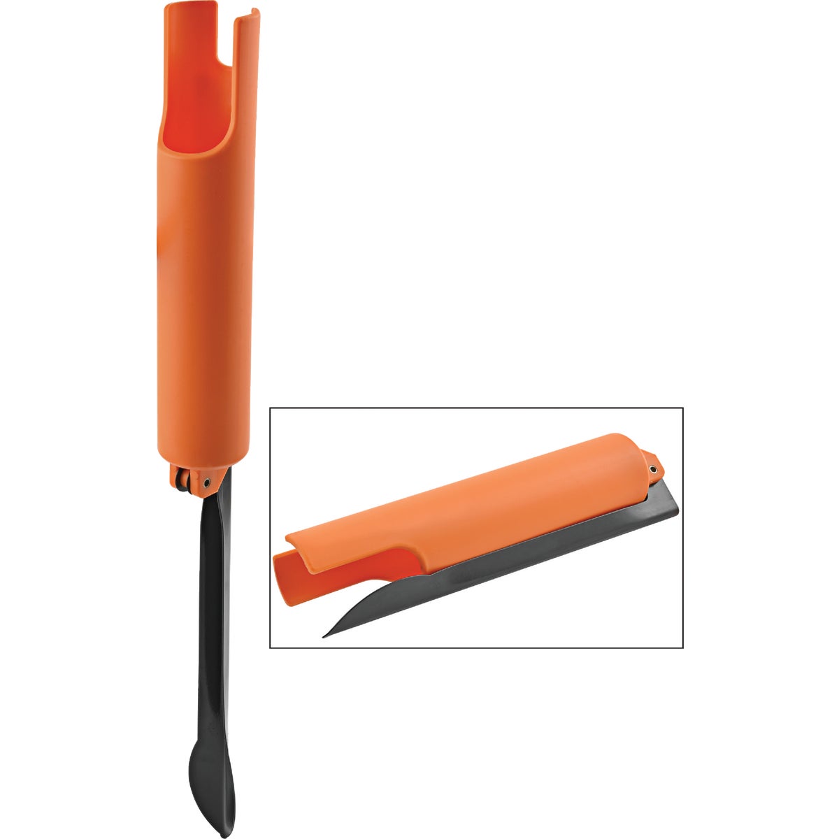 SouthBend Orange Metal Spade Folding Fishing Rod Holder