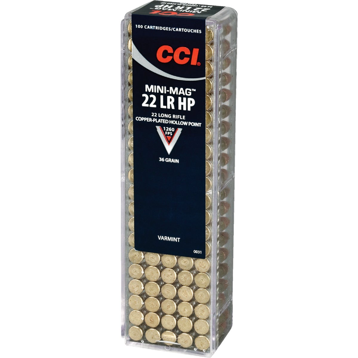 CCI Mini-Mag .22 LR 36 Grain Hollow Point Rimfire Ammunition Cartridges