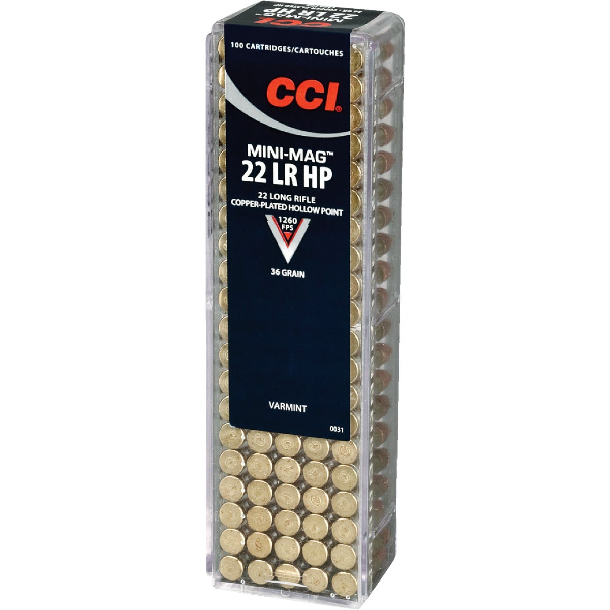 CCI Mini-Mag .22 LR 36 Grain Hollow Point Rimfire Ammunition Cartridges