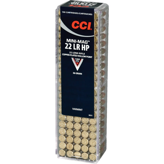 CCI Mini-Mag .22 LR 36 Grain Hollow Point Rimfire Ammunition Cartridges