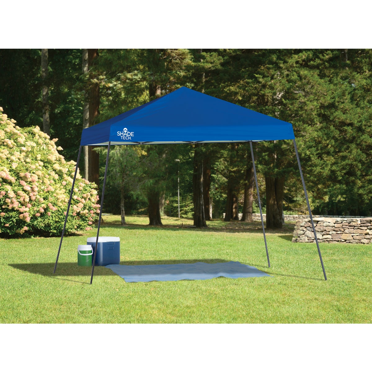 Quik Shade Shade Tech 10 Ft. X 10 Ft. Blue Aluminex Fabric Canopy