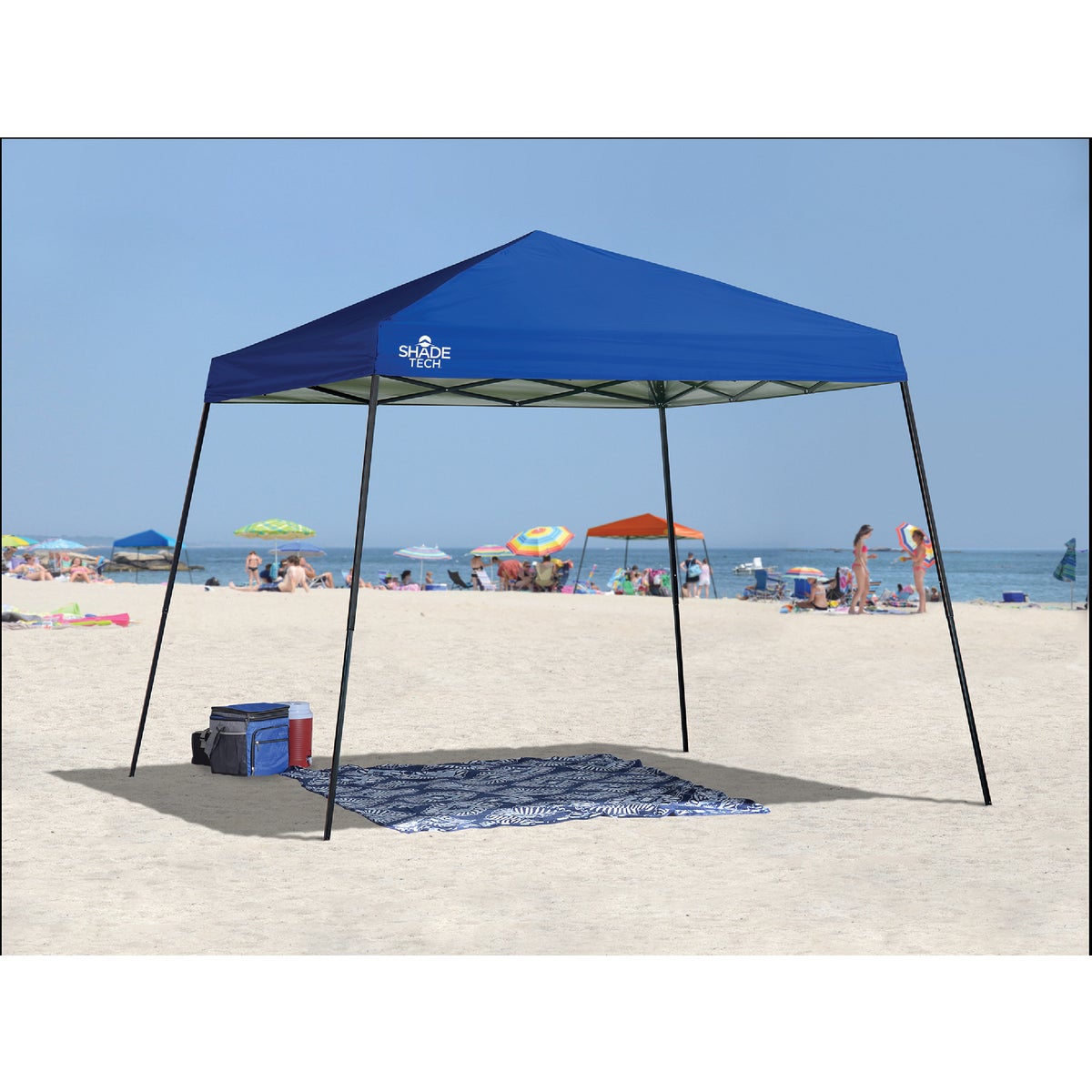 Quik Shade Shade Tech 10 Ft. X 10 Ft. Blue Aluminex Fabric Canopy