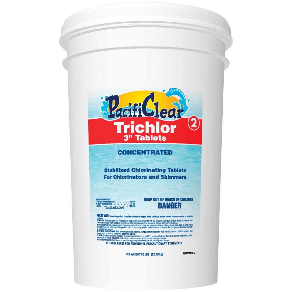 PacifiClear 3 In. 50 Lb. Trichlor Chlorine Tablet