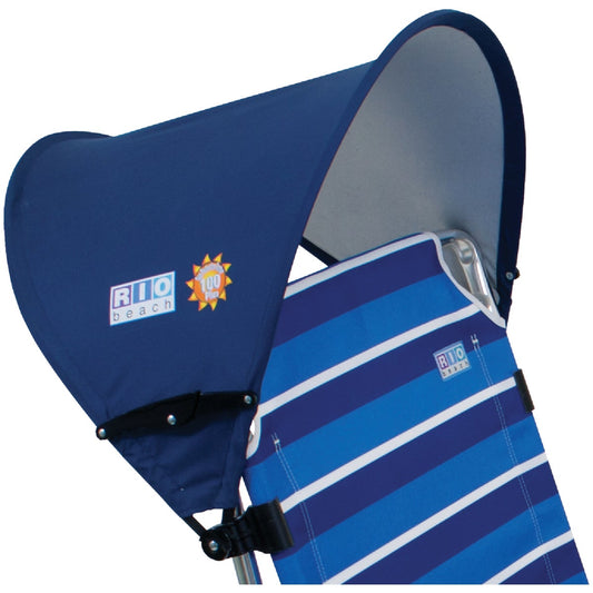 Rio Brands 17.5 In. L x 20.5 In. Dia. Blue Nylon Beach Chair Canopy