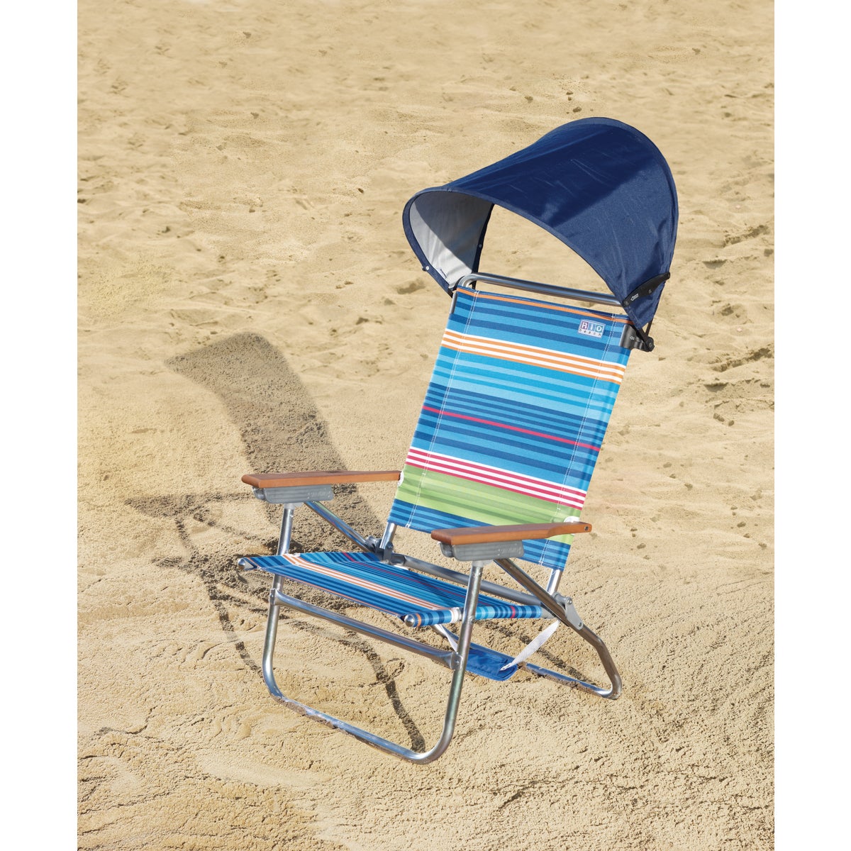 Rio Brands 17.5 In. L x 20.5 In. Dia. Blue Nylon Beach Chair Canopy