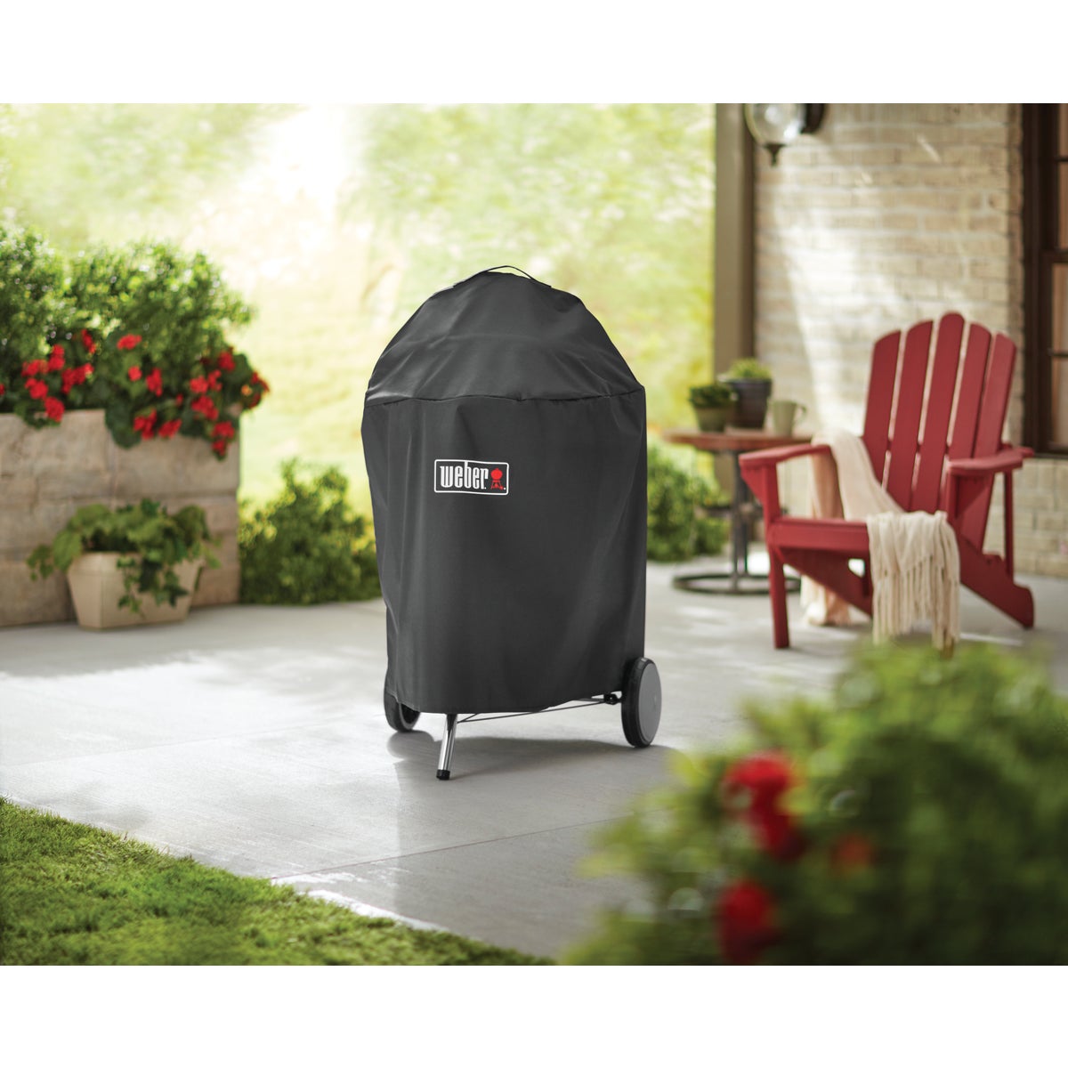 Weber Premium 22 In. Black Polyester Grill Cover