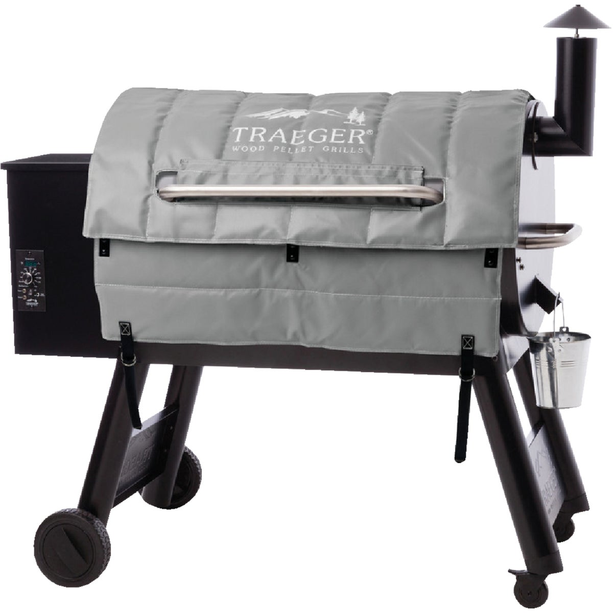 Traeger 35 In. Gray Polyester Insulated Blanket Grill Cover