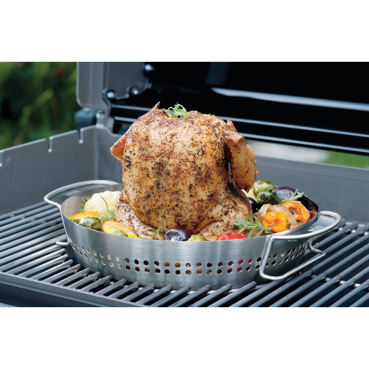 Weber Gourmet Barbeque System Stainless Steel Poultry Roaster