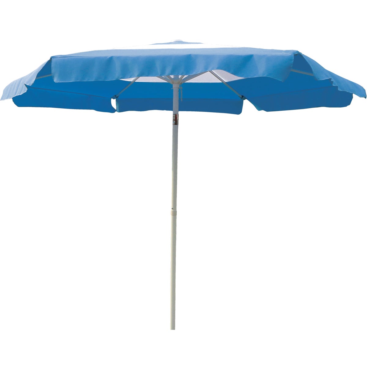Outdoor Expressions 7.5 Ft. Push-Up Blue Patio Umbrella