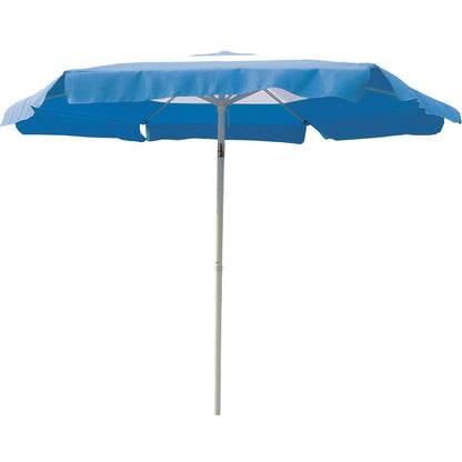 Outdoor Expressions 7.5 Ft. Push-Up Blue Patio Umbrella