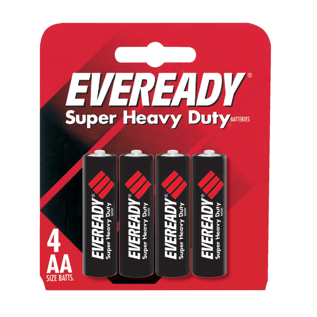 Eveready Super Heavy Duty AA Carbon Zinc Battery (4-Pack)