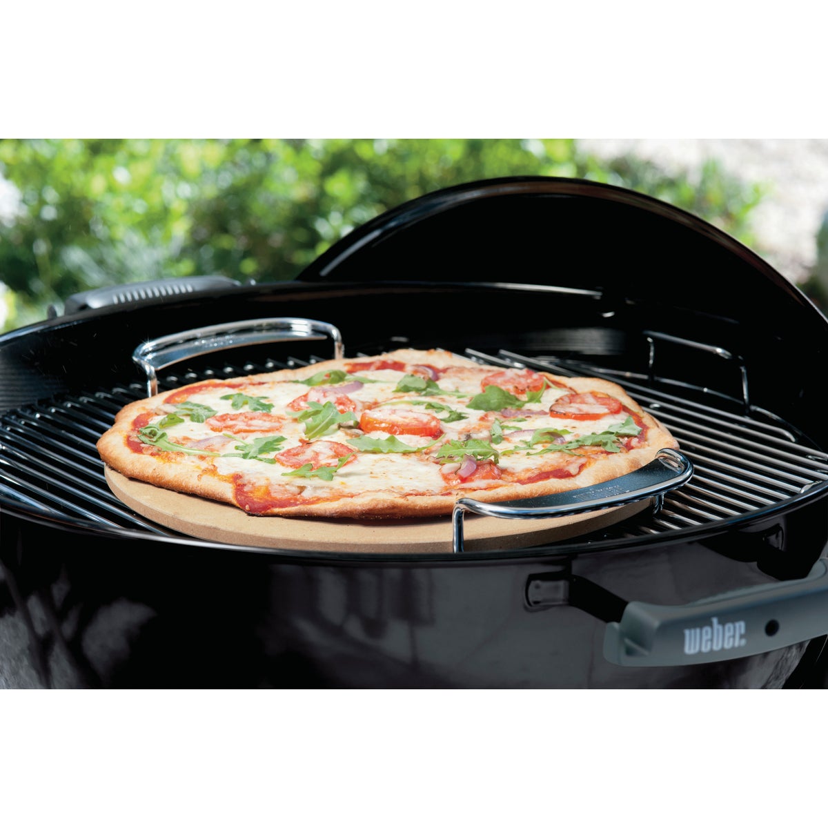 Weber 14 In. Cordierite Stone Gourmet Barbeque System Pizza Grilling Stone