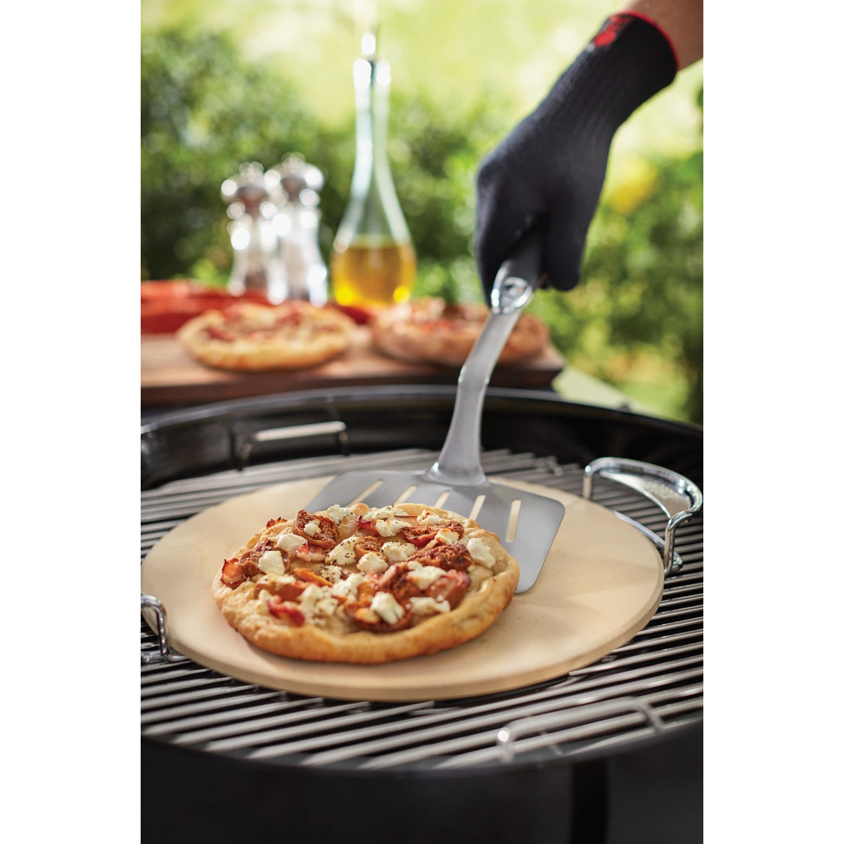 Weber 14 In. Cordierite Stone Gourmet Barbeque System Pizza Grilling Stone