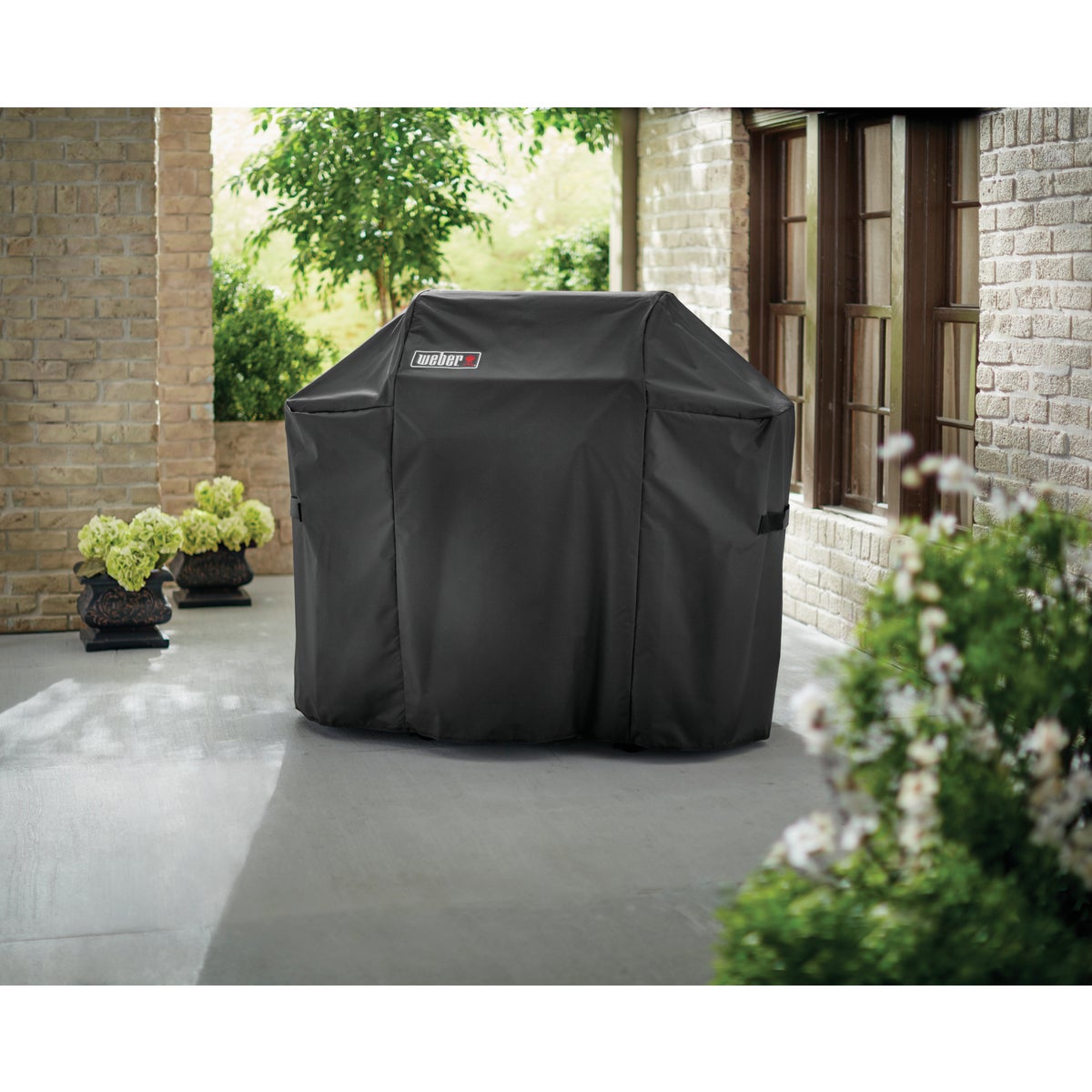 Weber Spirit 300S Premium 52 In. Black Polyester Grill Cover