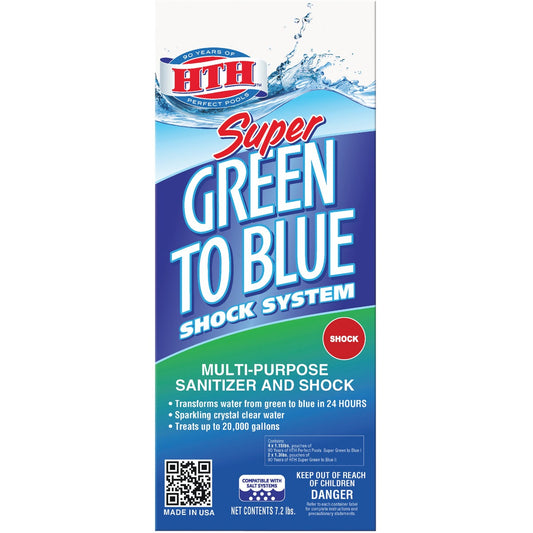 HTH 7.2 Lb. Green To Blue Super Shock Granule