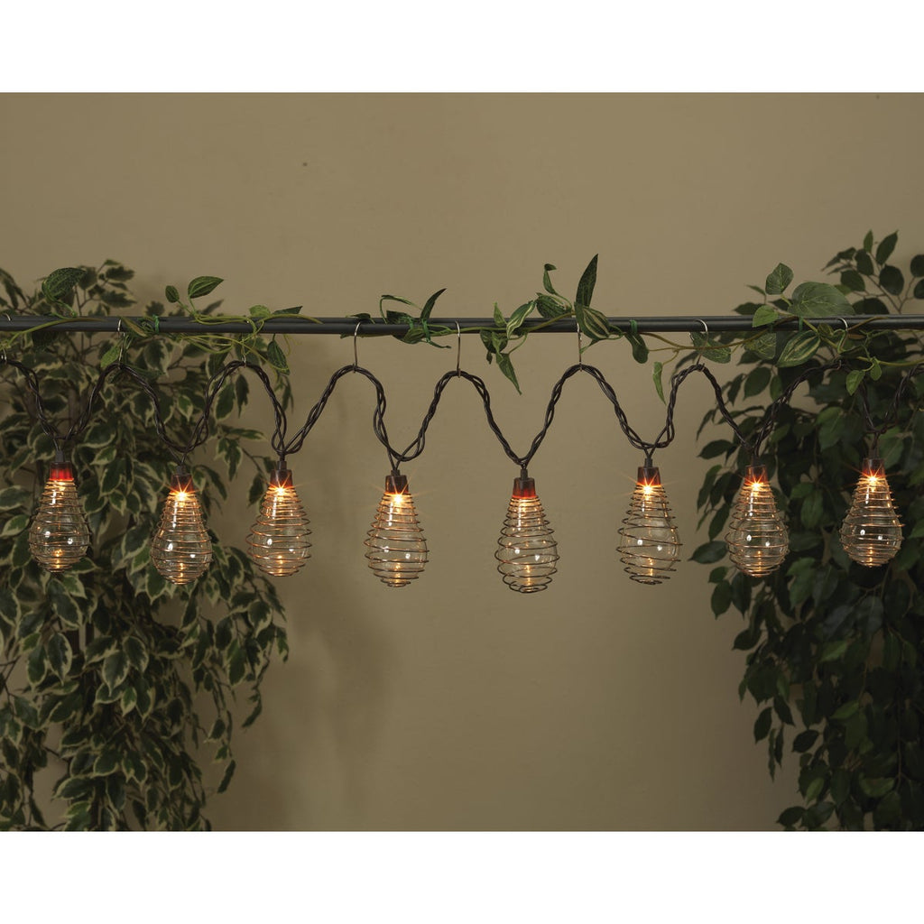 Gerson 10 Ft. 10-Light Clear Bulb Wire Spiral String Lights
