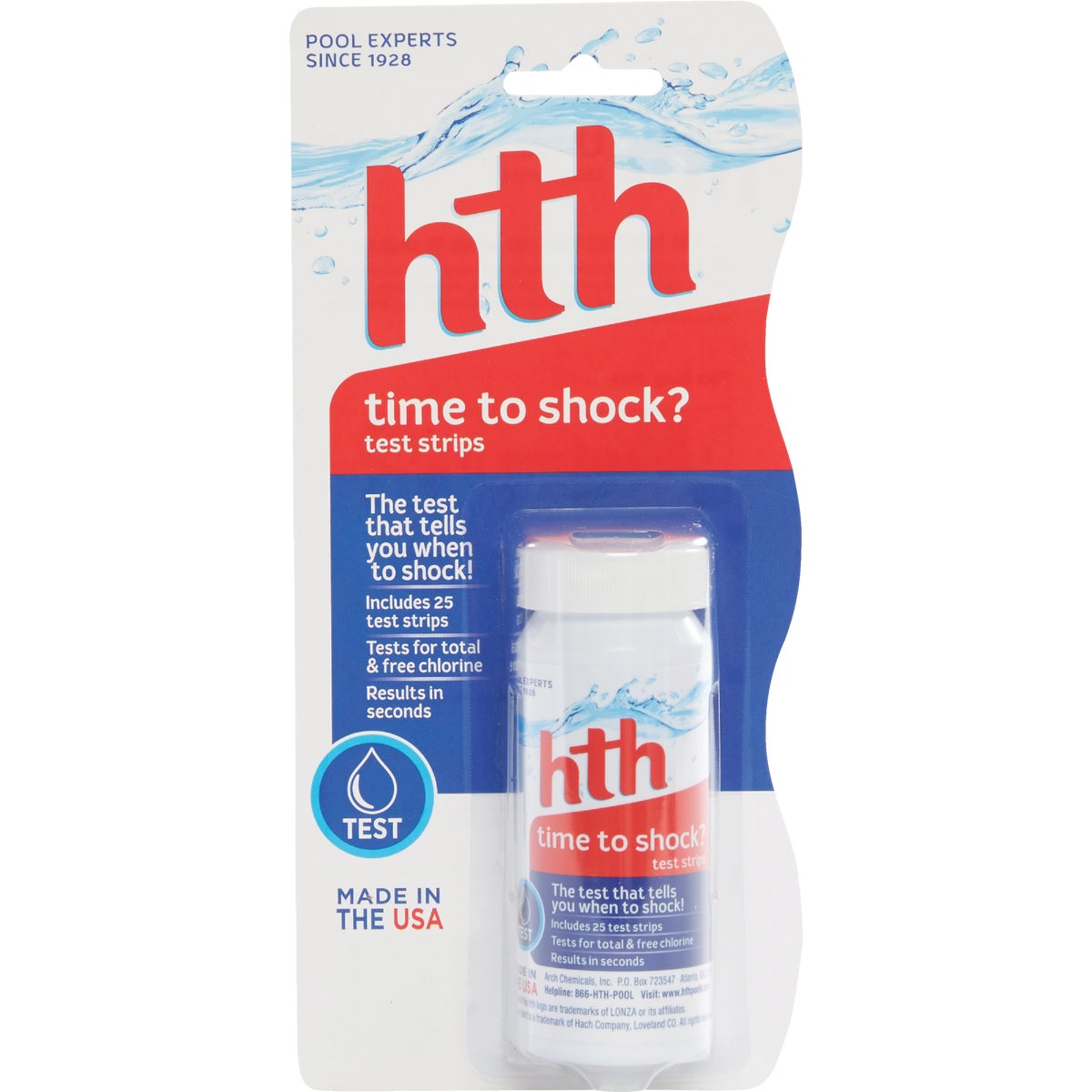 HTH Shock Chemical Test Strip (25-Count)